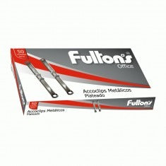 Set Acoclip Metálicos Plateado 50 Unidades Fultons