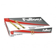 Set Acoclip Metálico Dorado 50 Unidades Fultons