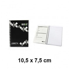 Libreta Espiral 7x10cm 60 Hojas N°1 Nuovo