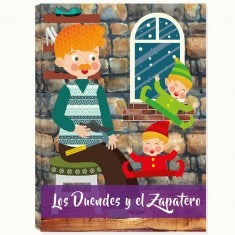 Cuento Tapa Dura Los Duendes y el Zapatero 6 Páginas Art&Craft